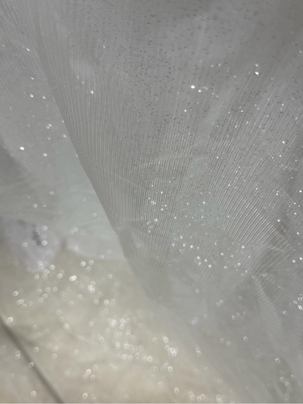 Girls Sparkle Tulle Party Dress with Beaded Bodice - White - Picture 5 of 11